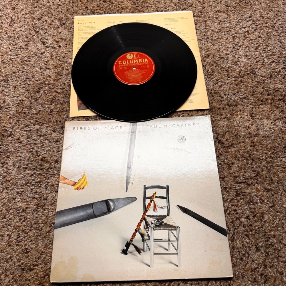 Paul McCartney Pipes of Peace Vinyl LP 1983 Columbia QC 39149 Michael Jackson